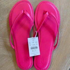 J.CREW Fuchsia Thong Summer Sandals NWT Size 8 Womens US